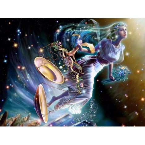 Libra Zodiac - Paint by Diamonds
