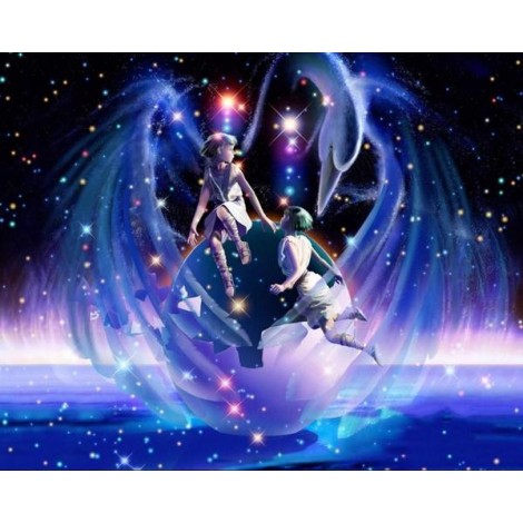 Gemini Zodiac - Diamond Painting Kit