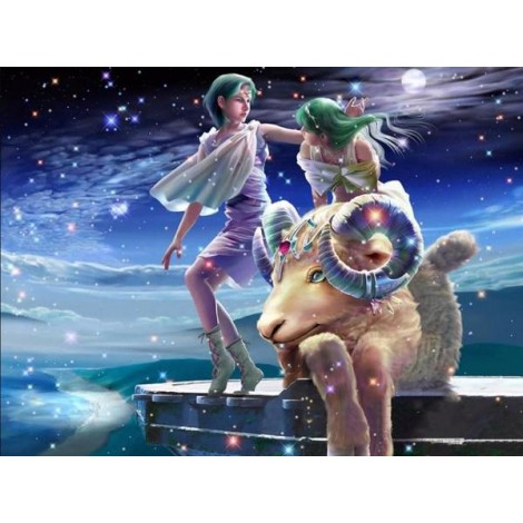 Aries Zodiac - Paint with Diamonds