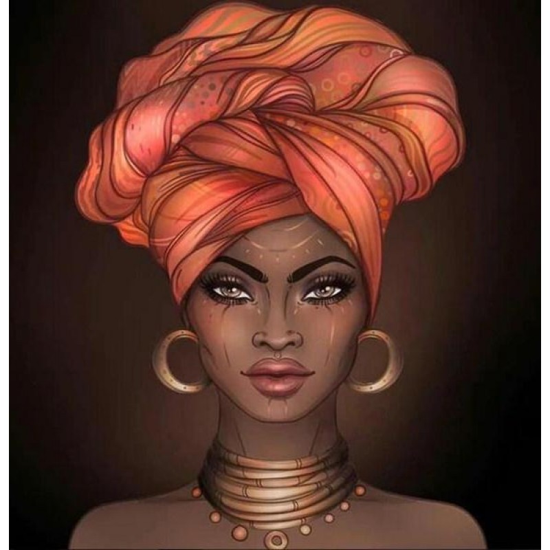 African Woman with H...