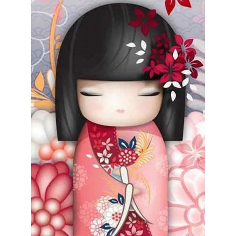 Kokeshi Doll - Paint by Diamonds