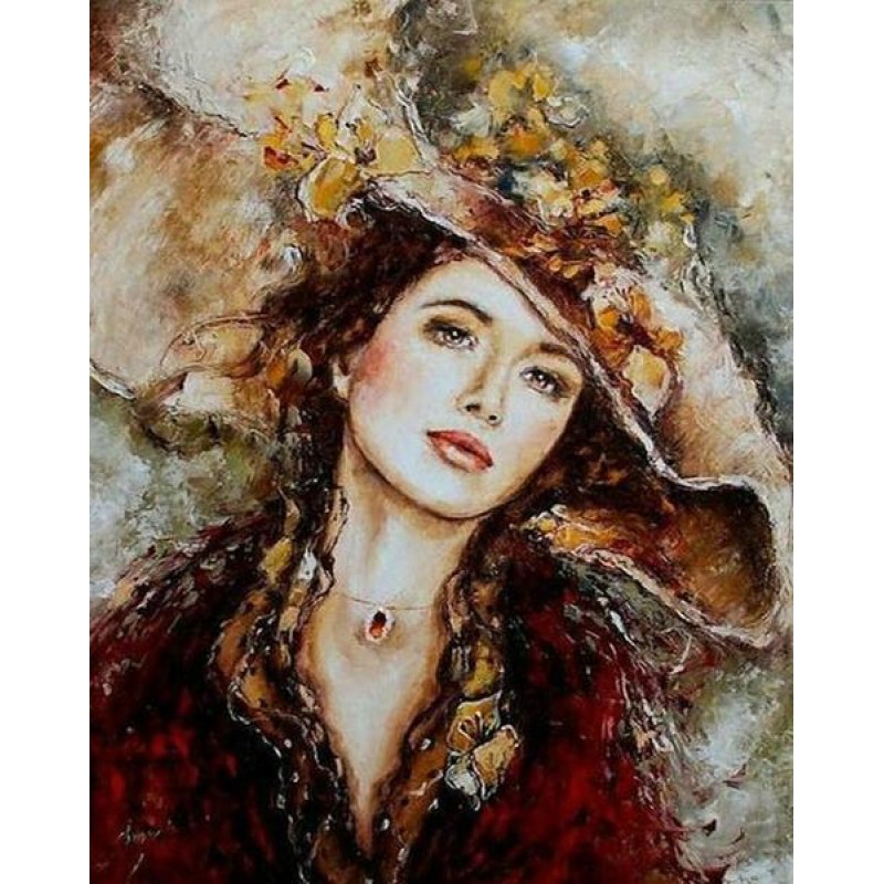 Girl in Beautiful Ha...