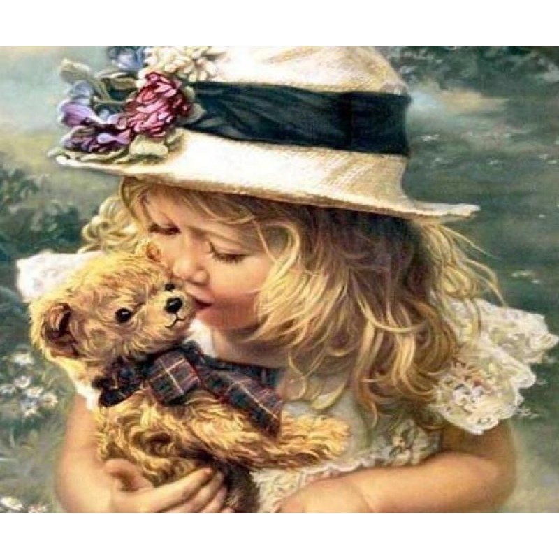 Little Girl with Ted...