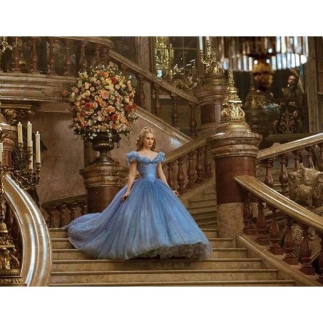 Stunning Lady Walking Down of Stairs