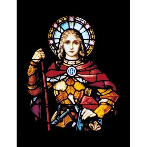 Joan of Arc Stained Glass - Diamond Painting
