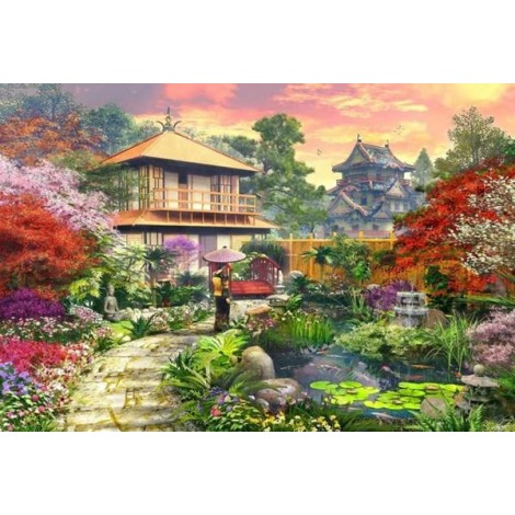 Japanese Garden - Diamond Painting Kit