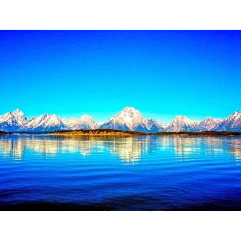 Snow Mountains & Beautiful Lake