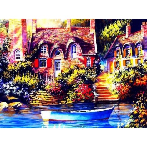 Lake Front House & Boat