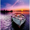 Sunset & Boat Diamond Painting