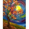 Fall Moon - paint by Diamonds