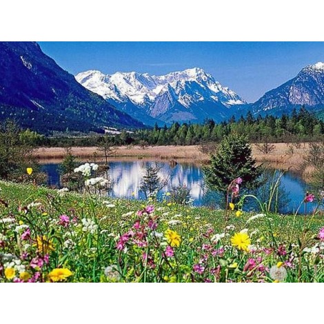 Loisach River - Paint with Diamonds