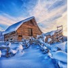 Snowy Cabin Diamond Painting