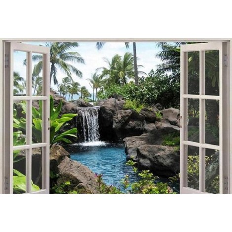 Window to the amazing Waterfall