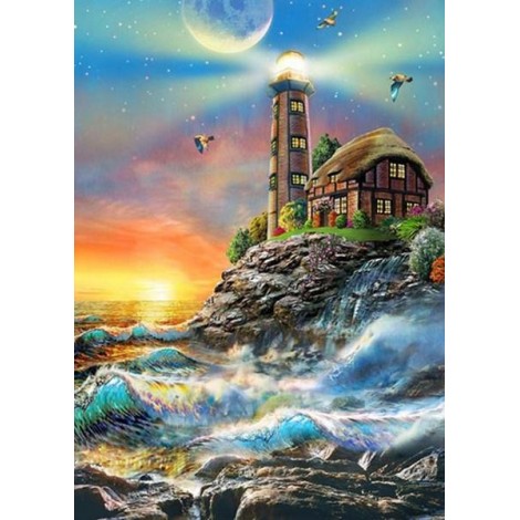 Ocean Waves & Light House