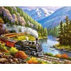 Moving Train - Paint by Diamonds