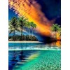 Paradise Landscape Painting by Diamonds