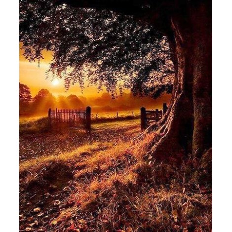 Beautiful Sunrise Paint by Diamonds