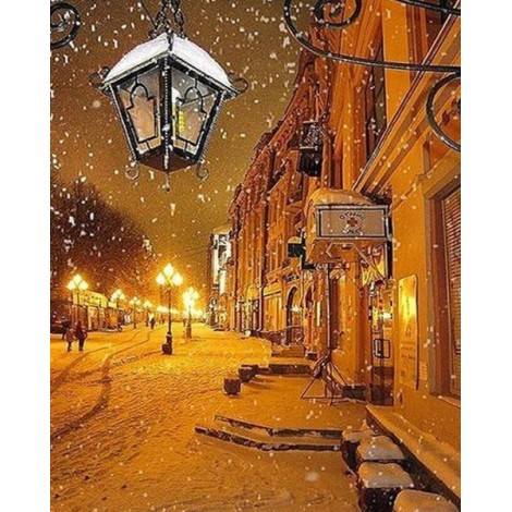 Winter Night Street View