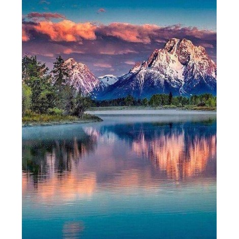 Mountains & River Diamond Painting