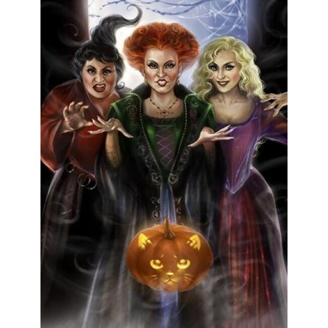 Pumpkin & Halloween Witches