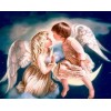 Angel Kiss on Moon - Paint by Diamonds