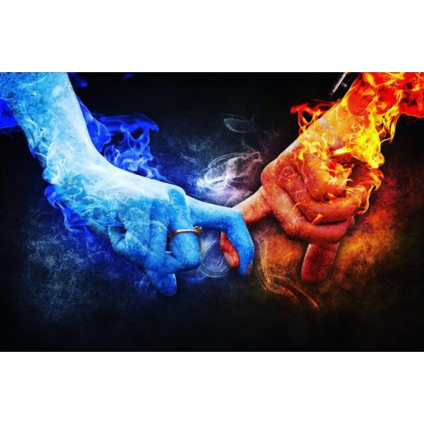 Fire & Ice Love Diamond Painting