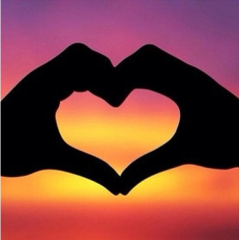 Hands Heart - Paint by Diamonds
