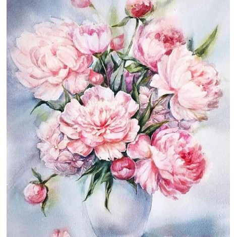 European common peony - Paint by Diamonds