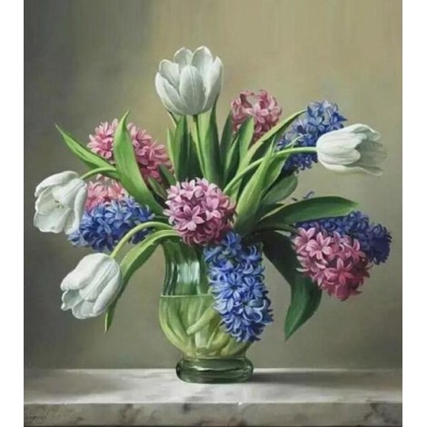 Hyacinth Flower - Paint by Diamonds