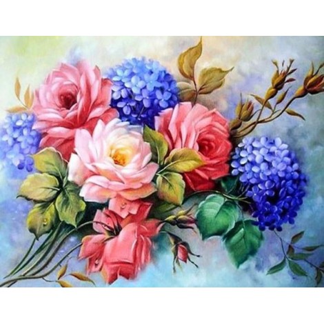 Beautiful Flower Bunch - Paint by Diamonds