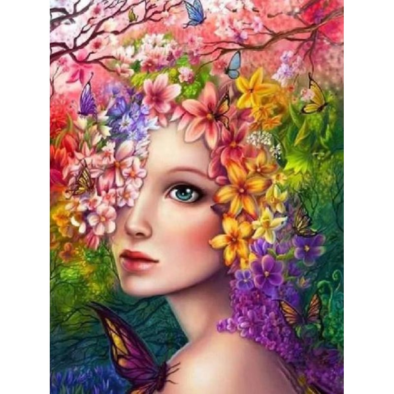 Pretty Girl with Flo...