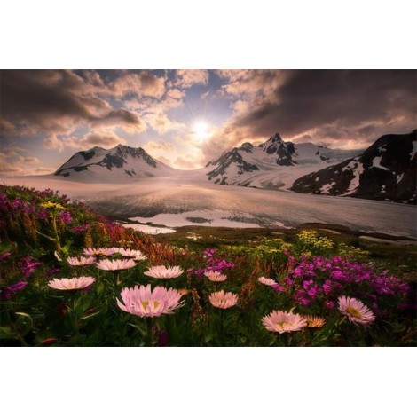Sunset in Alaska Diamond Painting