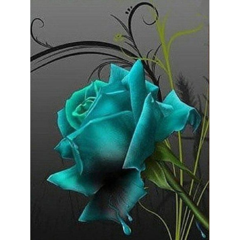 Blue Rose Painting K...