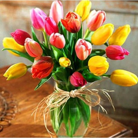 Colorful Tulips Diamond Painting Kit