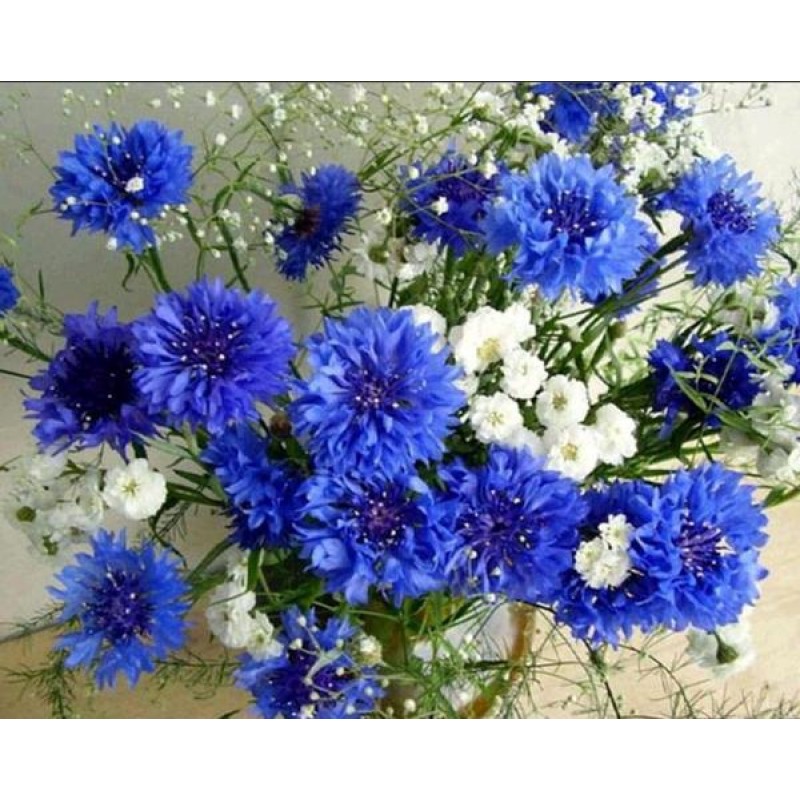 Blue Flowers 5D Diam...