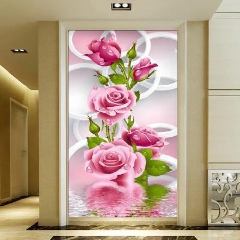 Pink Roses DIY Diamond Painting