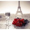 Roses & Eiffel Tower View