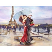 Loving Couple near Eiffel...