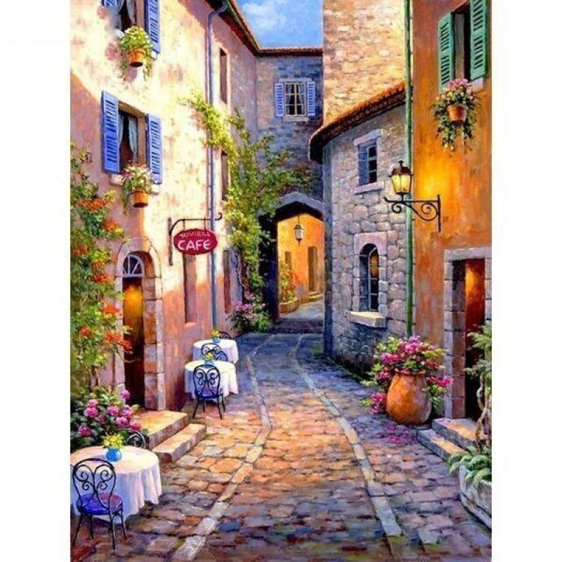 Cobblestone Street D...