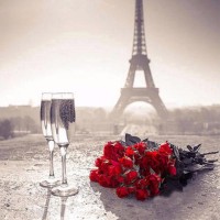 Eiffel Tower & Rose B...