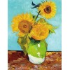 Vase with Three Sunflowers - Vincent van Gogh