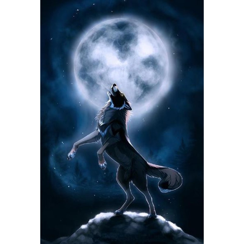 Howling Wolf- Painti...