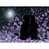 Romantic black cats