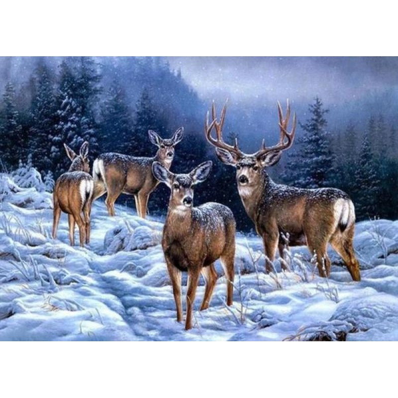 Winter Deer - Diamon...