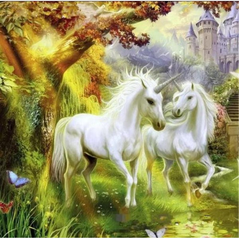 Unicorns Pair - Diam...