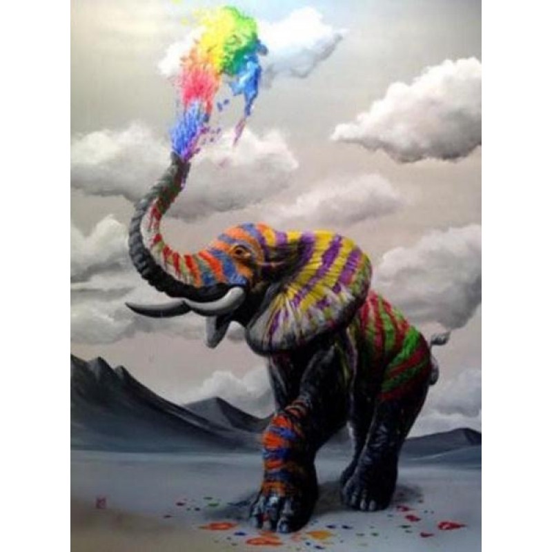 Rainbow Elephant by ...