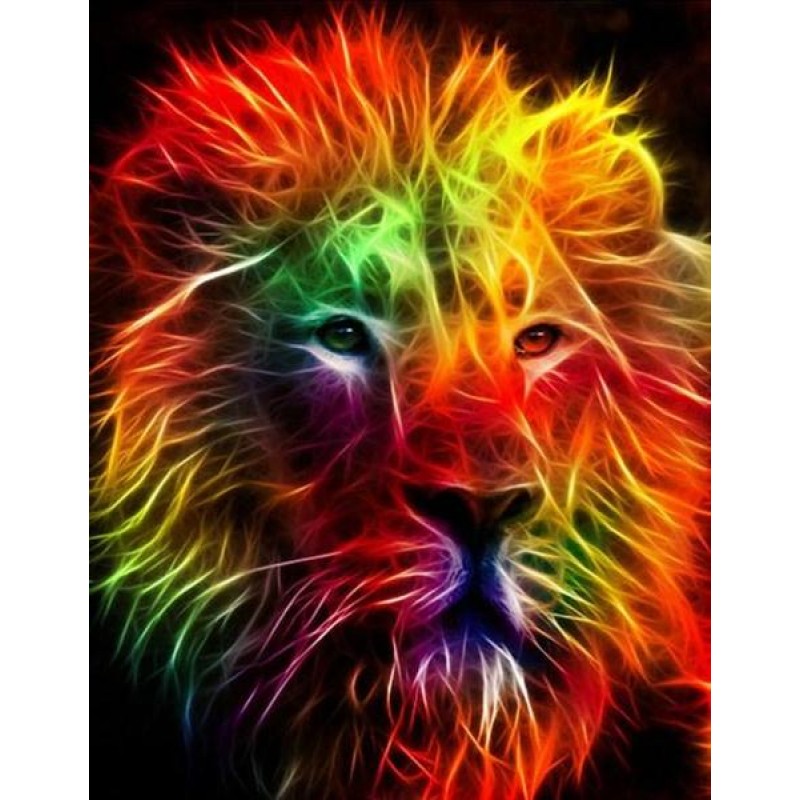 Pretty Lion Face Dia...