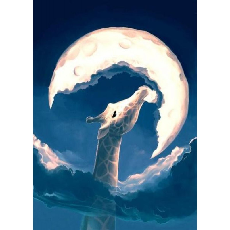 Giraffe Eating Moon ...