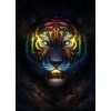 Amazing Tiger Face in Galaxy