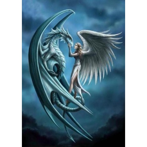 Dragon & Angel - Diamond Painting Kit
